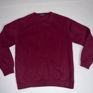 Vintage Lands' End Women's Crewneck Sweater in Rich Burgundy